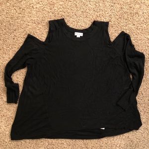 Cold shoulder sweater